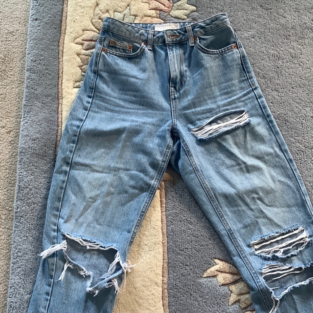 Top shop mom blue jeans
